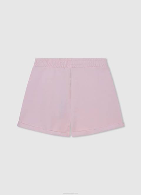Pepe Jeans Elastic Waist Cotton Shorts Girl Soft Pink Z22X1500