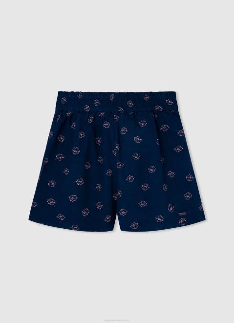 Pepe Jeans Patty Floral Print Denim Shorts Girl Denim Z22X1490