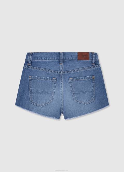 Pepe Jeans Patty Ripped Denim Shorts Girl Denim Z22X1491