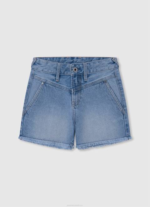 Pepe Jeans Regular Fit Denim Shorts Girl Denim Z22X1486