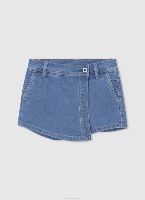 Pepe Jeans Regular Fit Denim Skirt Shorts Girl Denim Z22X1511