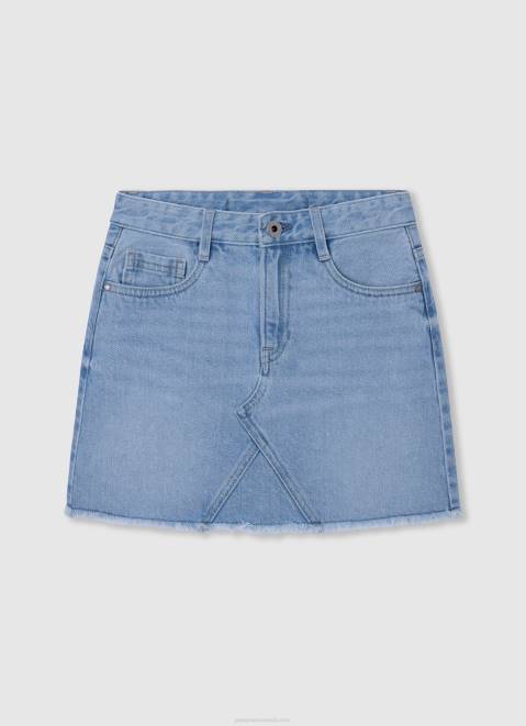 Pepe Jeans Cotton Denim Mini Skirt Girl Denim Z22X1378