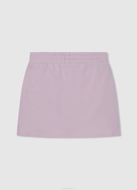Pepe Jeans Stretchy Waist Mini Skirt Girl Soft Pink Z22X1393
