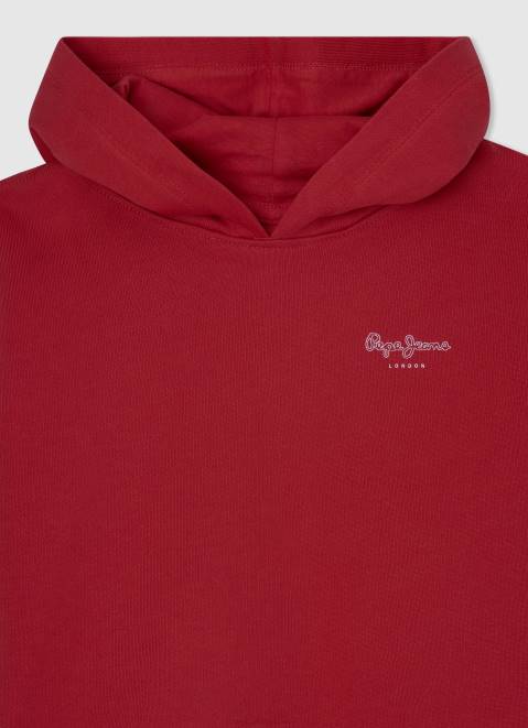 Pepe Jeans Cotton Hoodie Girl Studio Red Z22X1412