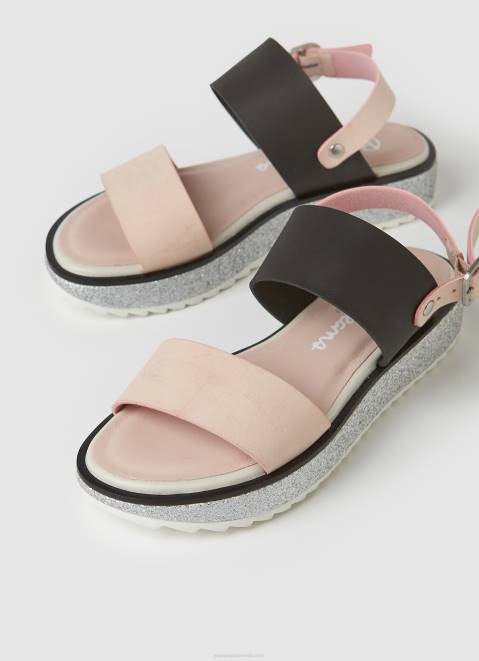 Pepe Jeans Alexa Rouse Platform Sandals Girl Mauve Pink Z22X1338