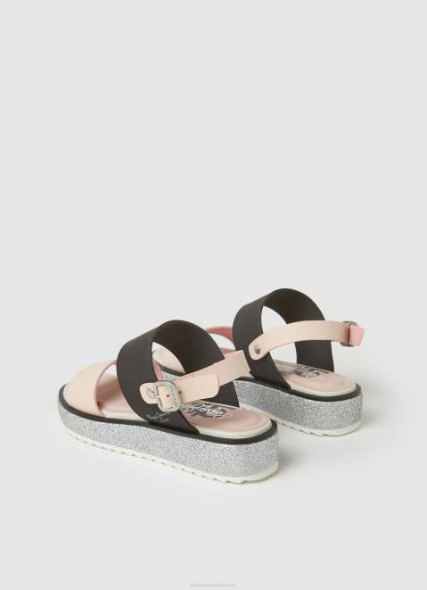 Pepe Jeans Alexa Rouse Platform Sandals Girl Mauve Pink Z22X1338