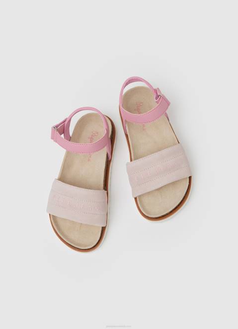 Pepe Jeans Berlin Park Anatomical Sandals Girl Factory Pink Z22X1341