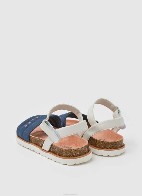 Pepe Jeans Berlin Park Anatomical Sandals Girl Union Blue Z22X1342