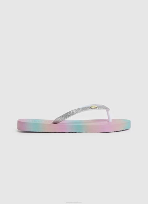 Pepe Jeans Dorset Milana Beach Flip Flops Girl Silver Z22X1349