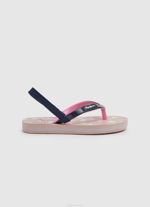 Pepe Jeans Dorset Stars Beach Flip Flops Girl Navy Z22X1352