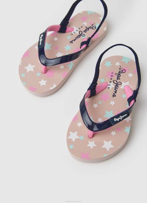 Pepe Jeans Dorset Stars Beach Flip Flops Girl Navy Z22X1352