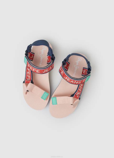 Pepe Jeans Pool Sally Trek Sandals Girl Pink Z22X1335