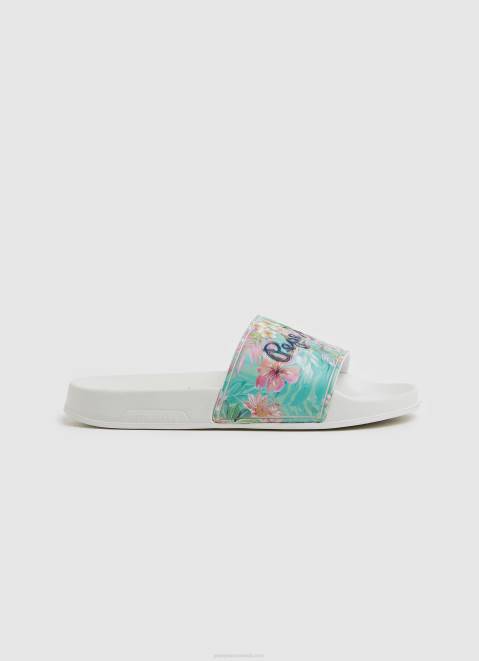 Pepe Jeans Slider Martina Beach Flip Flops Girl White Z22X1346