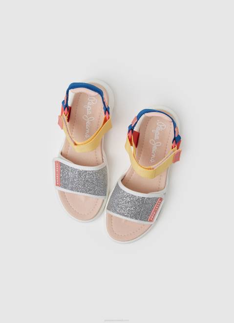 Pepe Jeans Ventura Sandal Sports Sandals Girl Silver Z22X1339