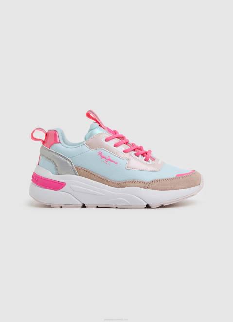 Pepe Jeans Arrow Sun Combined Sneakers Girl Pearl Blue Z22X1314