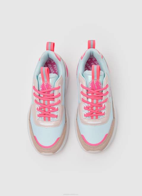 Pepe Jeans Arrow Sun Combined Sneakers Girl Pearl Blue Z22X1314