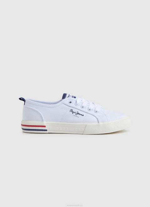 Pepe Jeans Basic Brady Sneakers Girl Off White Z22X1325