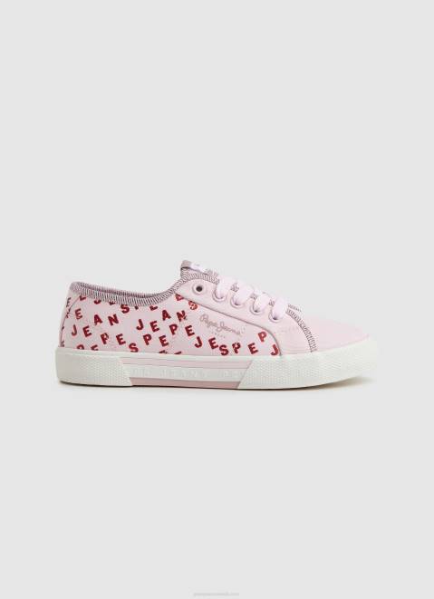 Pepe Jeans Brady Shine Basic Sneakers Girl Soft Pink Z22X1322