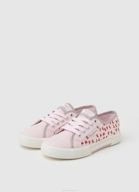 Pepe Jeans Brady Shine Basic Sneakers Girl Soft Pink Z22X1322