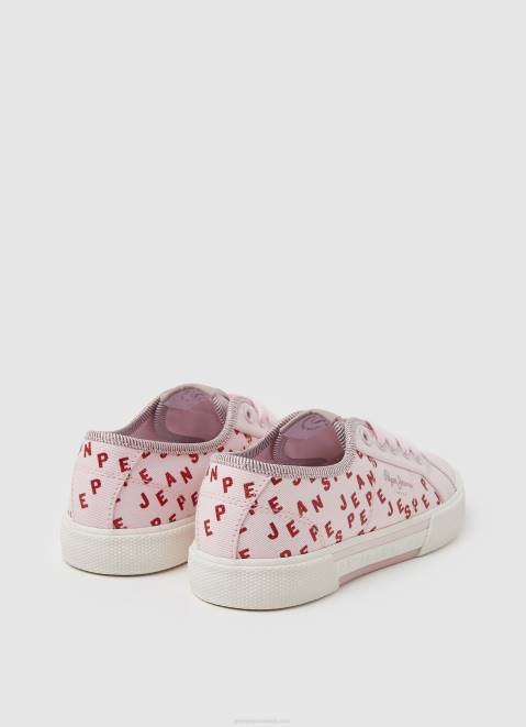 Pepe Jeans Brady Shine Basic Sneakers Girl Soft Pink Z22X1322