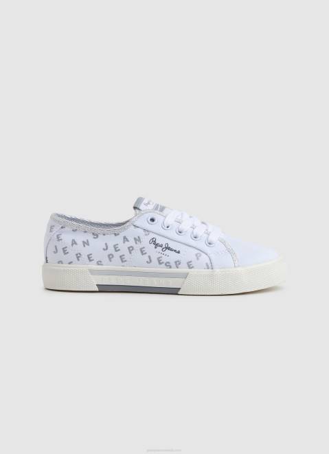Pepe Jeans Brady Shine Basic Sneakers Girl White Z22X1323