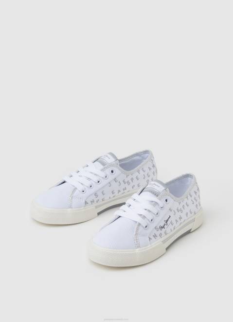 Pepe Jeans Brady Shine Basic Sneakers Girl White Z22X1323