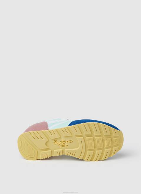 Pepe Jeans Foster Print Combined Sneakers Girl Blue Z22X1317