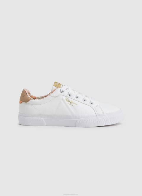 Pepe Jeans Kenton Flag Basic Sneakers Girl White Z22X1330
