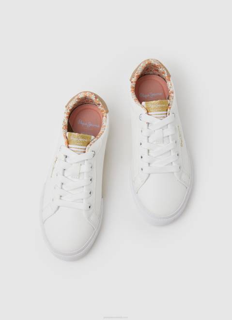 Pepe Jeans Kenton Flag Basic Sneakers Girl White Z22X1330