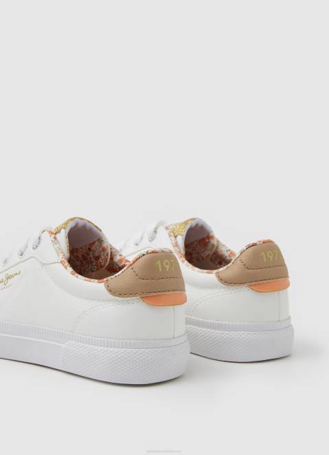 Pepe Jeans Kenton Flag Basic Sneakers Girl White Z22X1330