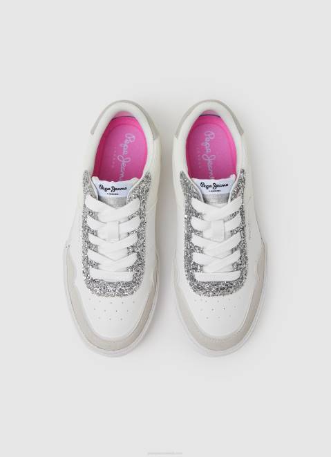 Pepe Jeans Kenton Hami Combined Sneakers Girl White Z22X1332