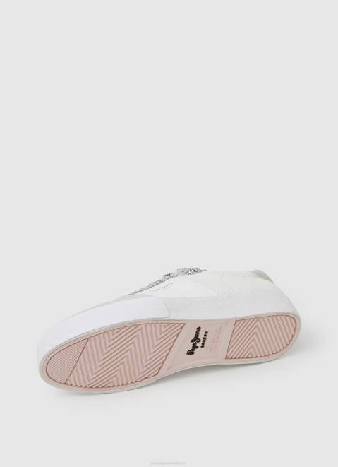 Pepe Jeans Kenton Hami Combined Sneakers Girl White Z22X1332
