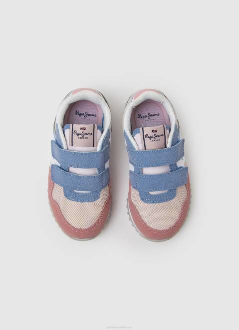 Pepe Jeans London Basic Combined Sneakers Girl Washed Rose Z22X1313