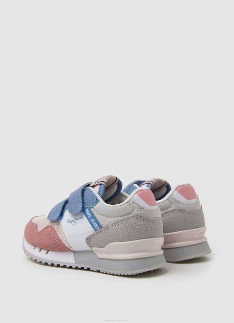 Pepe Jeans London Basic Combined Sneakers Girl Washed Rose Z22X1313
