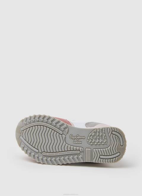 Pepe Jeans London Basic Combined Sneakers Girl Washed Rose Z22X1313