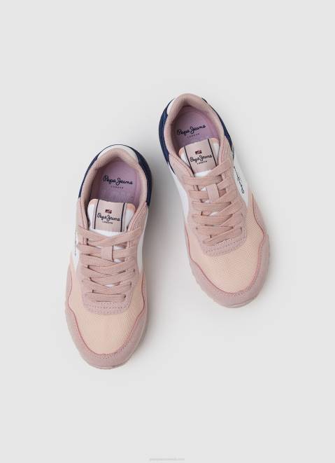 Pepe Jeans London Basic Running Sneakers Girl Soft Pink Z22X1318