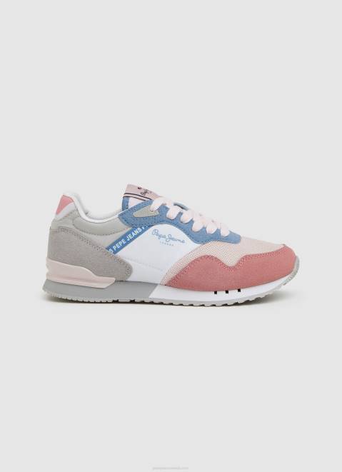 Pepe Jeans London Basic Running Sneakers Girl Washed Rose Z22X1312