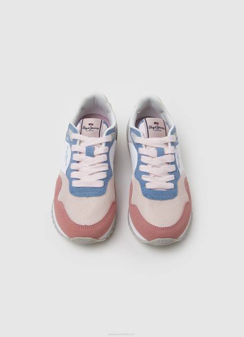 Pepe Jeans London Basic Running Sneakers Girl Washed Rose Z22X1312