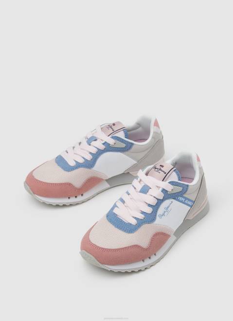 Pepe Jeans London Basic Running Sneakers Girl Washed Rose Z22X1312