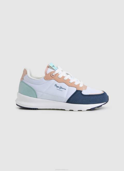 Pepe Jeans York Mix Combined Sneakers Girl Navy Z22X1310