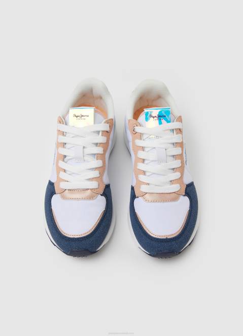 Pepe Jeans York Mix Combined Sneakers Girl Navy Z22X1310