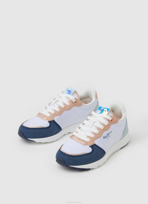 Pepe Jeans York Mix Combined Sneakers Girl Navy Z22X1310