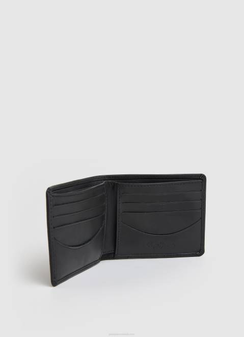 Pepe Jeans Engraved Logo Leather Wallet Men Black Z22X1298