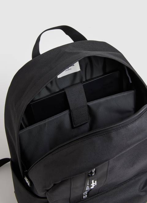 Pepe Jeans Fabric Backpack With Line Details Men Black Z22X1294