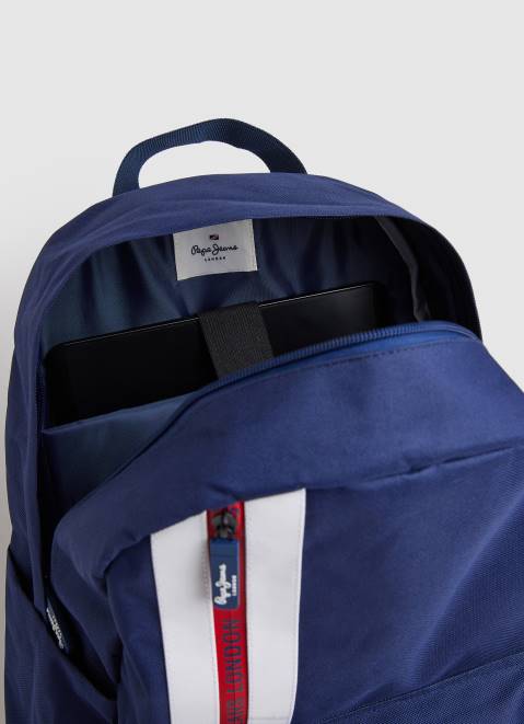 Pepe Jeans Fabric Backpack With Line Details Men Jarman Z22X1293