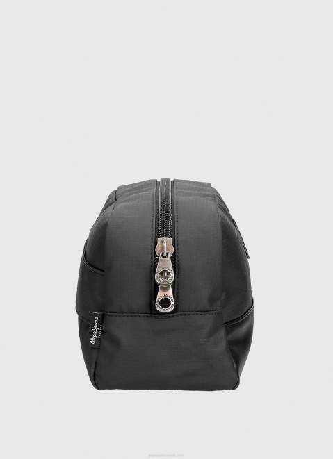 Pepe Jeans Travel Toiletry Bag With Handle Men Black Z22X1295