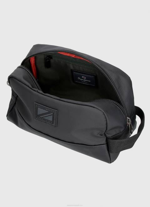 Pepe Jeans Travel Toiletry Bag With Handle Men Black Z22X1295