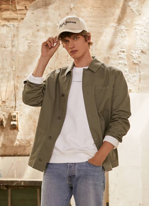Pepe Jeans Canvas Utility Jacket Men Casting Z22X834