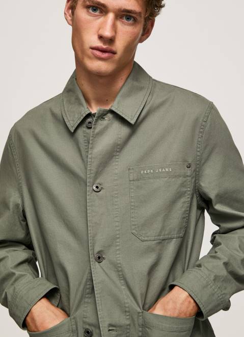 Pepe Jeans Canvas Utility Jacket Men Casting Z22X834