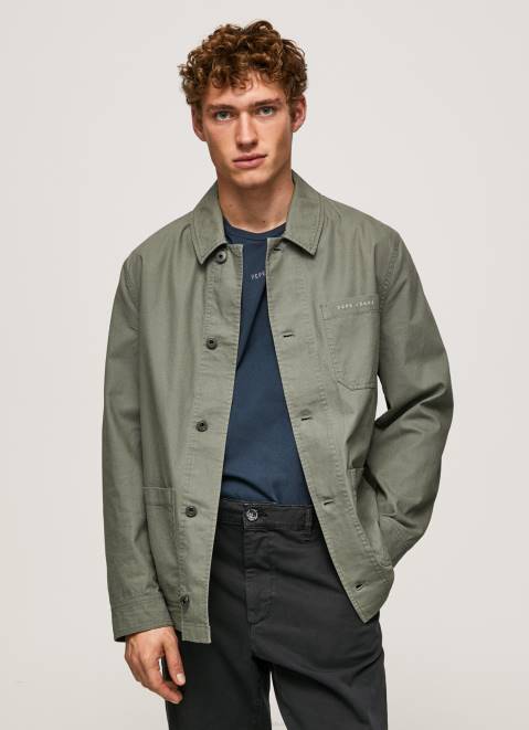 Pepe Jeans Canvas Utility Jacket Men Casting Z22X834